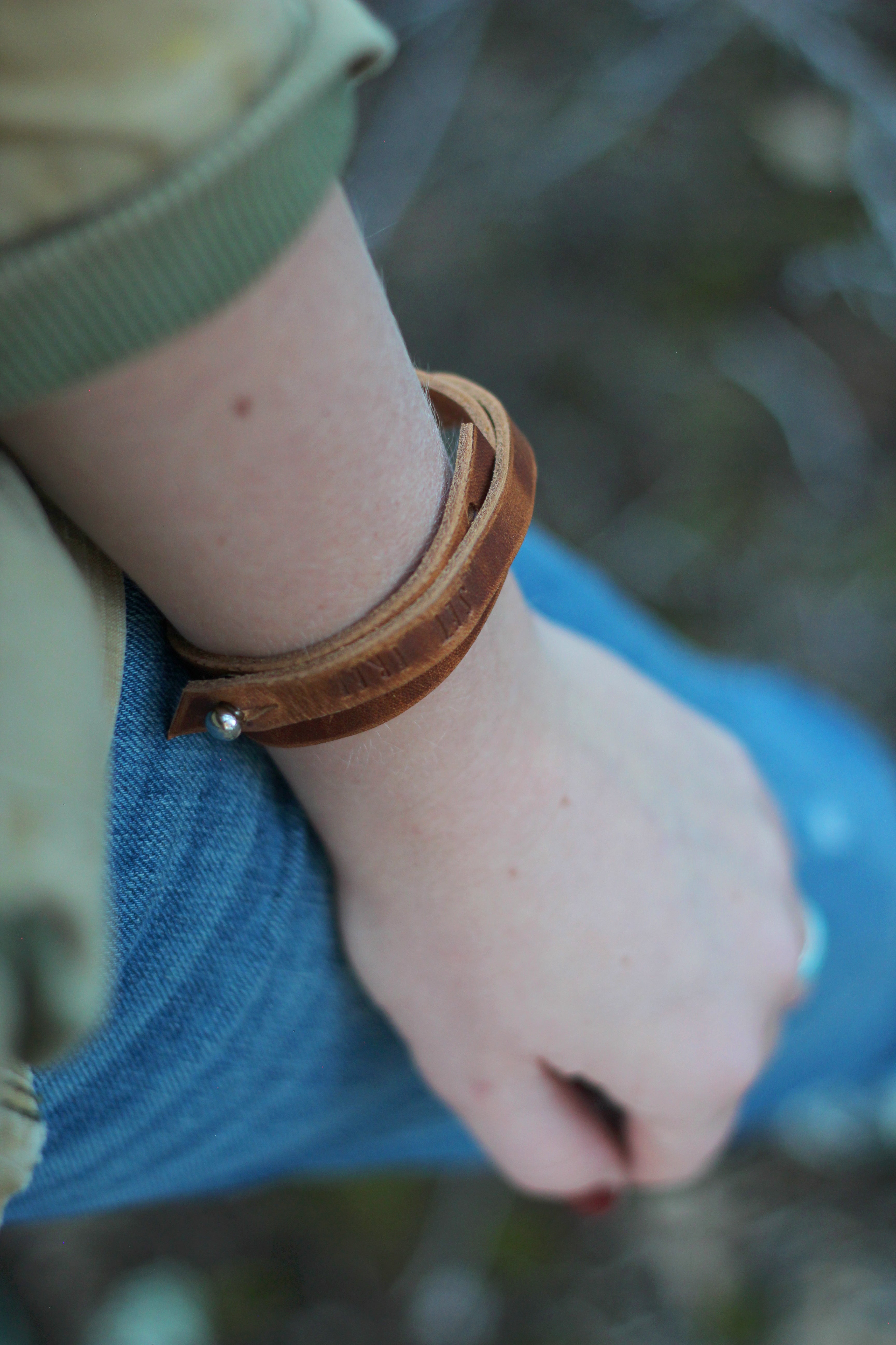 SET FREE IF:GATHERING Leather Wrap Bracelet